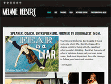 Tablet Screenshot of melaniehebert.com